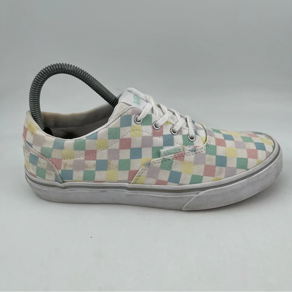 👞 Vans Doheny Checkered Canvas Lace-up Shoes Sneakers - Size 7 (Kids Size 5.5)